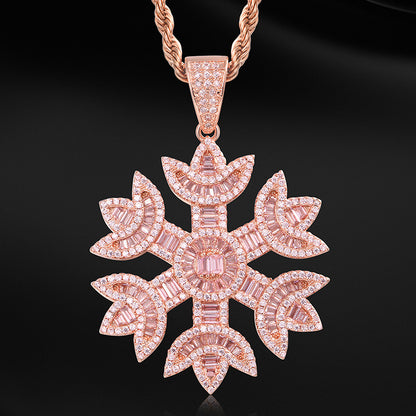 Collana fiocco di neve zircone