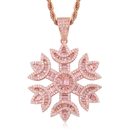 Collana fiocco di neve zircone