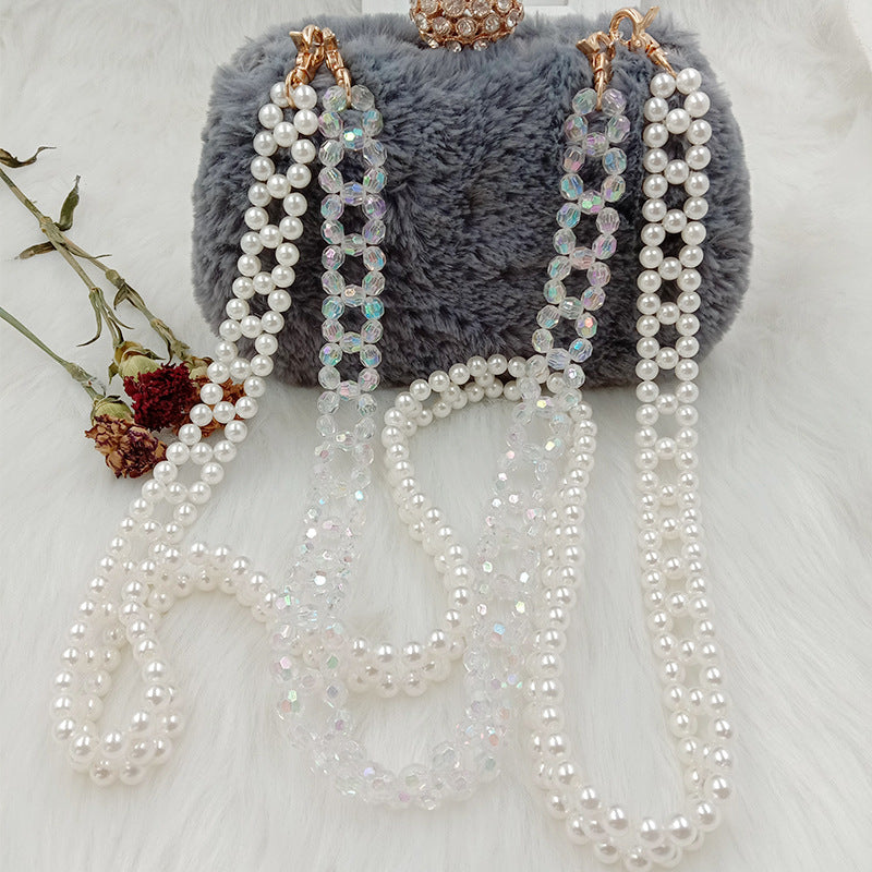 Collana perle intrecciata