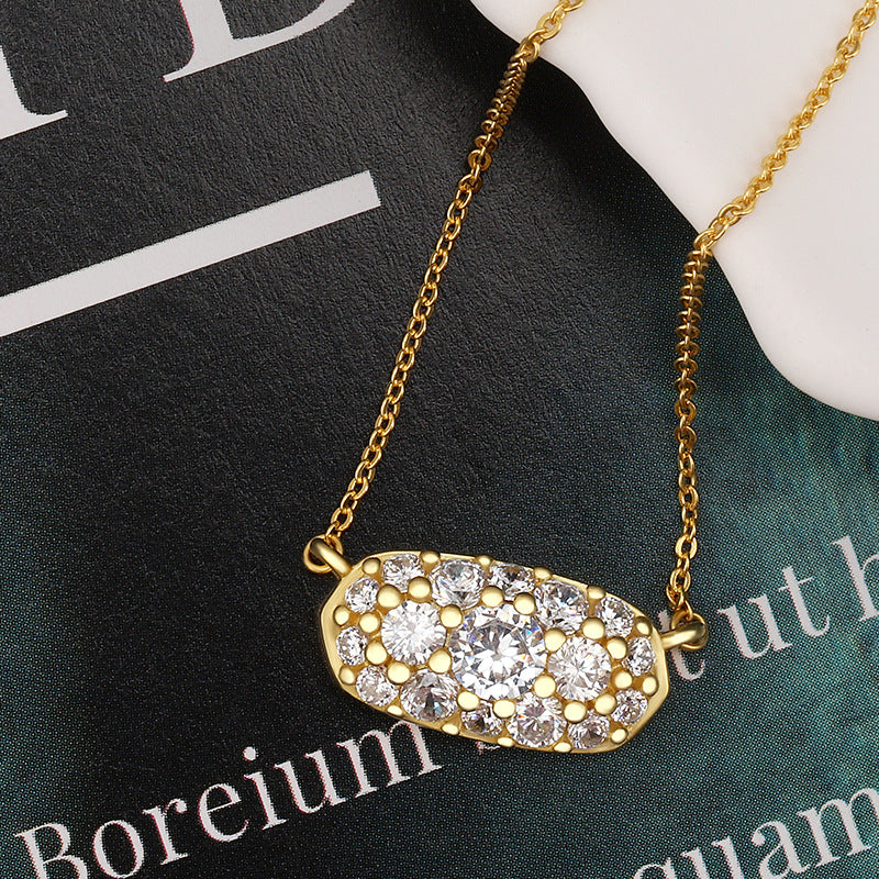 Collana corta geometrica