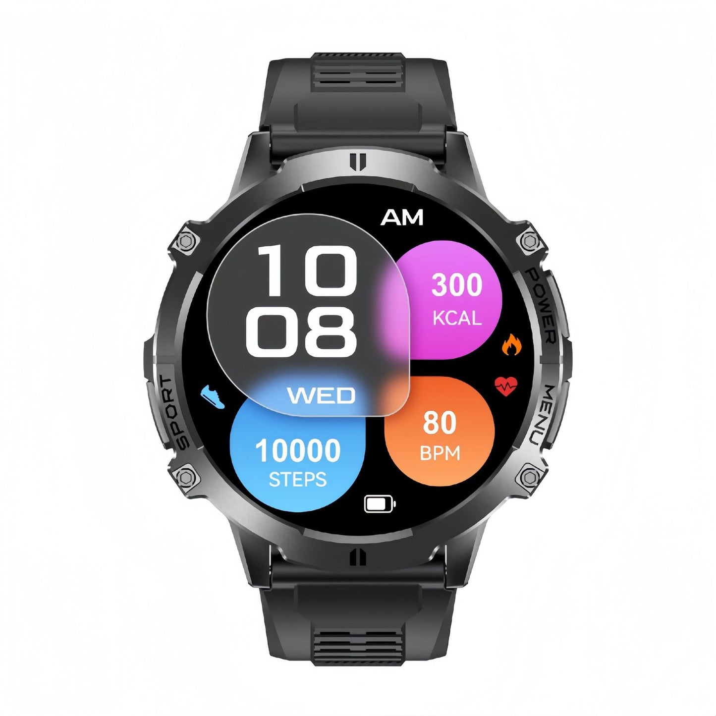 Smartwatch sportivo con batteria grande