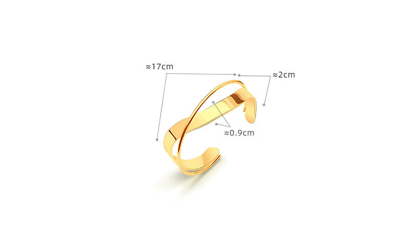Bracciale croce titanio