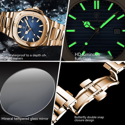 Orologio quarzo sottile impermeabile