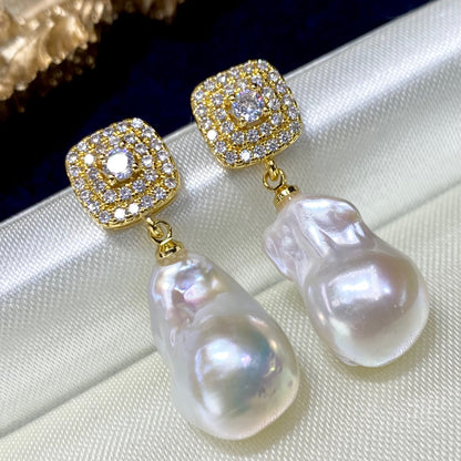 Orecchini perle barocche