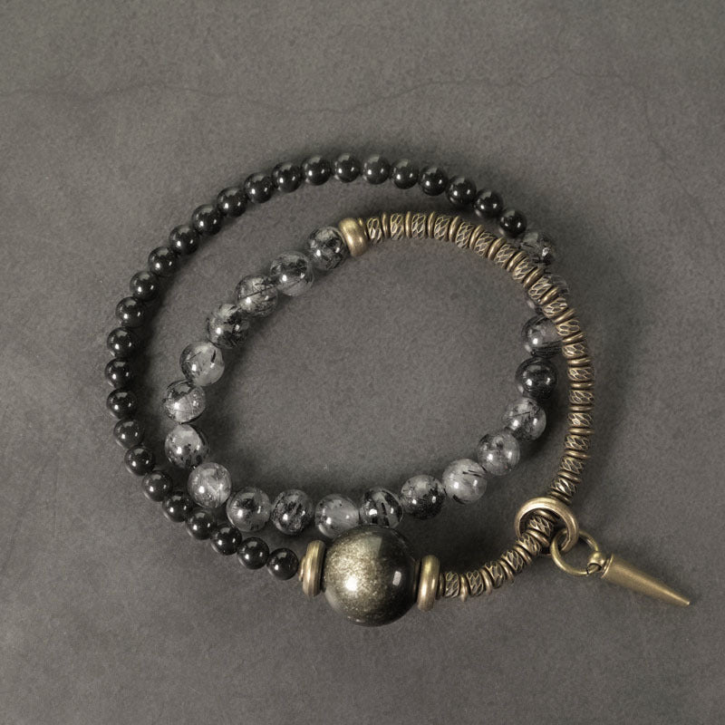 Bracciale cristallo capelli