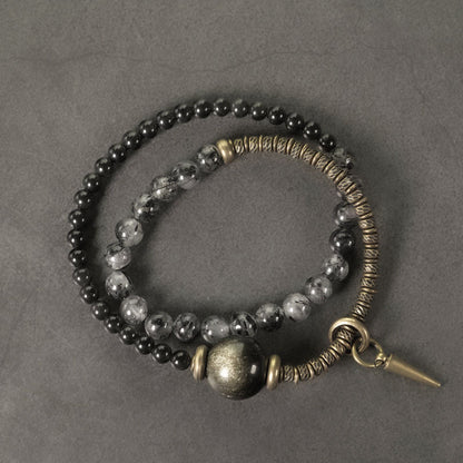 Bracciale cristallo capelli