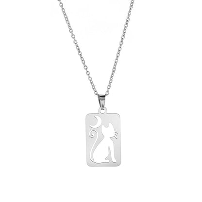 Collana pendente mezzaluna