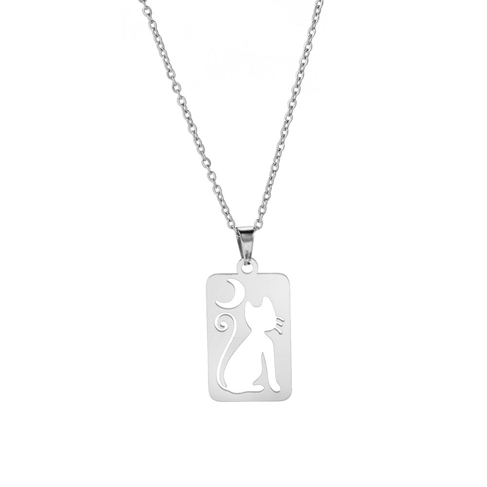 Collana pendente mezzaluna
