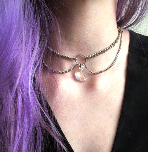 Collana luna di cristallo