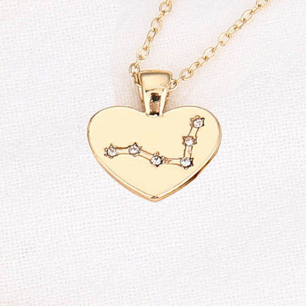 Collana Zodiaco con pendente diamante