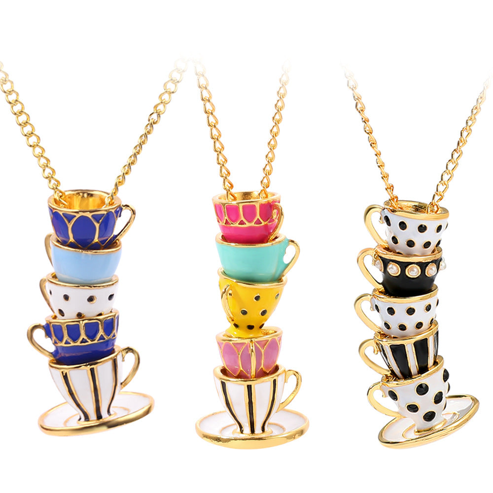 Collana tazza smaltata