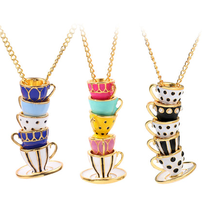 Collana tazza smaltata