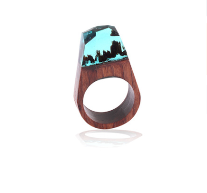 Anelli legno e resina