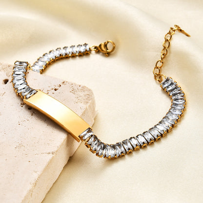 Braccialetto con zirconi da donna