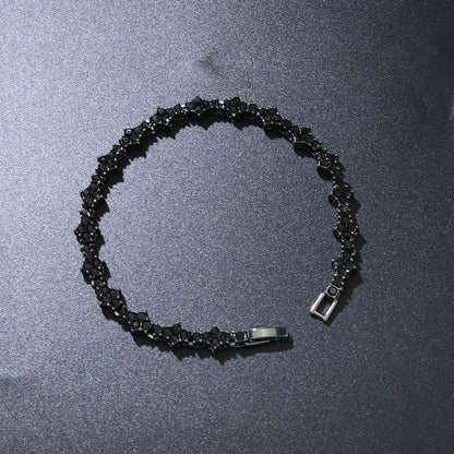 Bracciale tennis con fiori