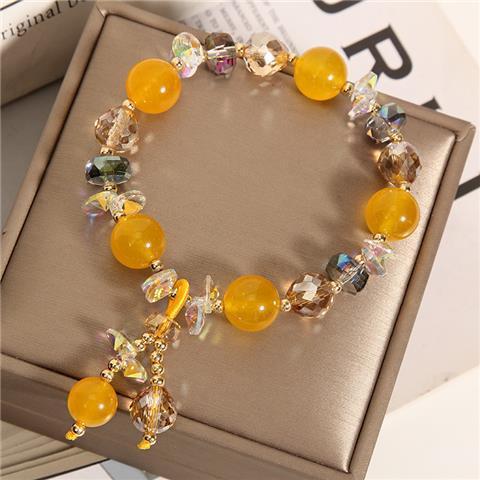Bracciale cristalli blu mare