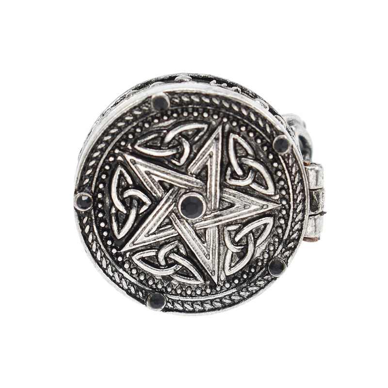 Anello argento gemma nera