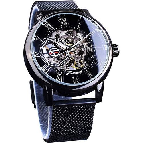 Orologio meccanico cinturino mesh