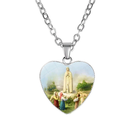 Collana ciondolo cuore Vergine