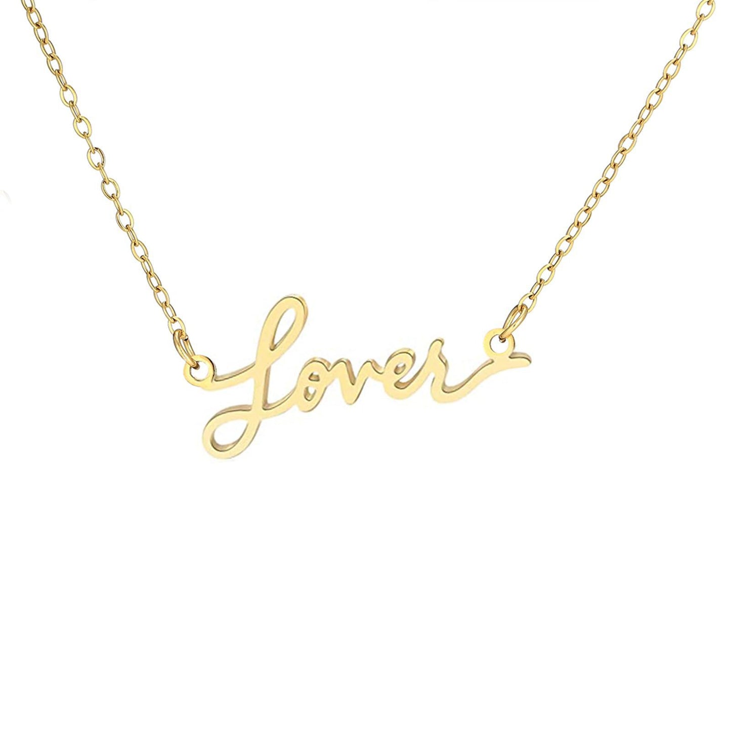 Collana con lettere titanio