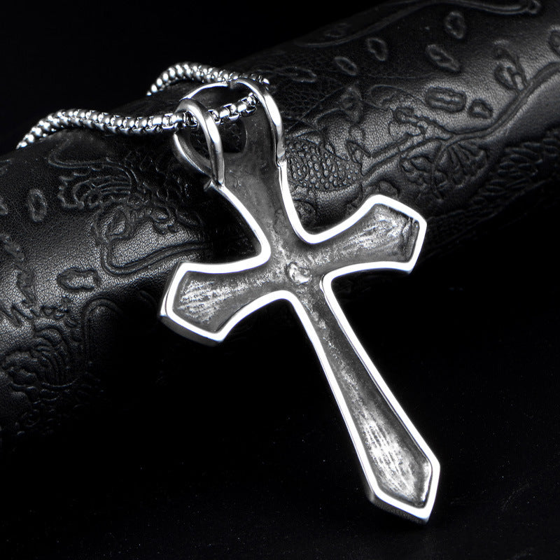 Collana in acciaio inox pendente