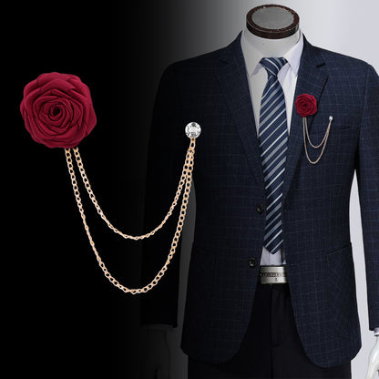 Spilla rosa a nappe