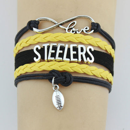Bracciale charm rugby