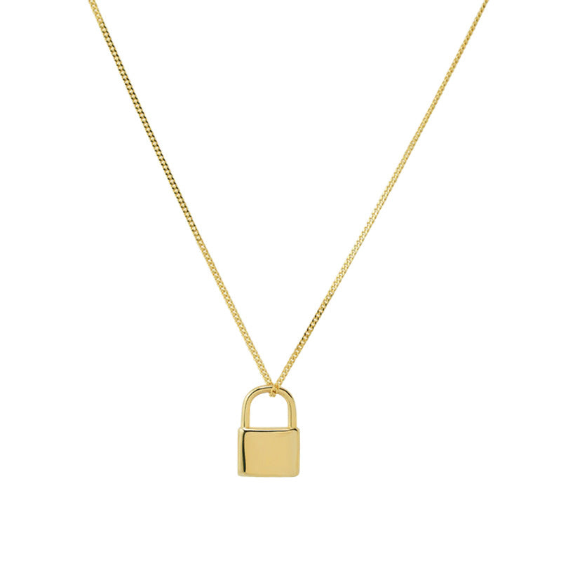 Collana con lucchetto argento 925