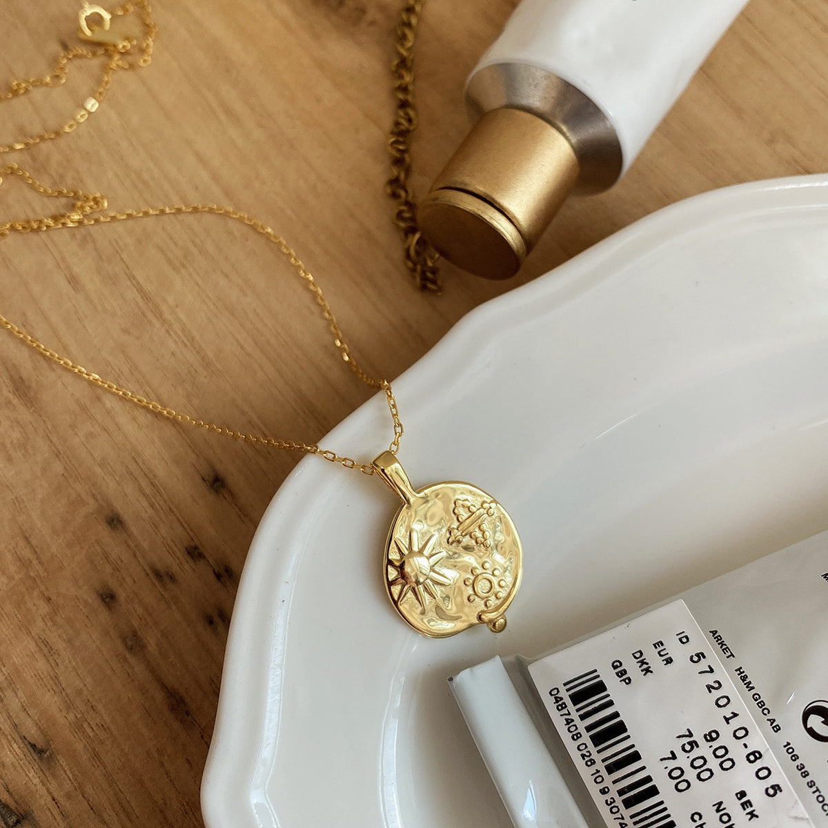 Collana sole e pianeta argento