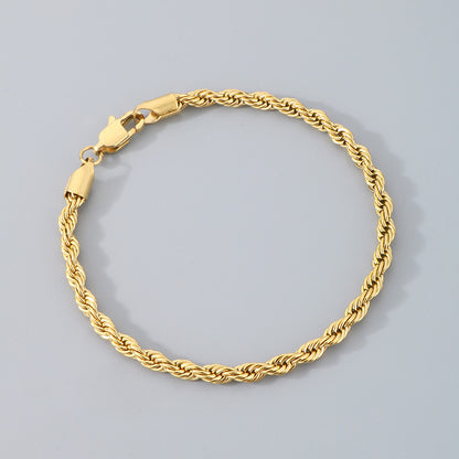 Bracciale catena intrecciata