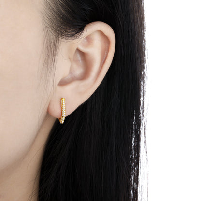 Orecchini geometrici strass micro