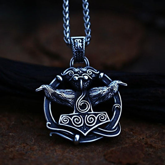 Collana corvo vichingo