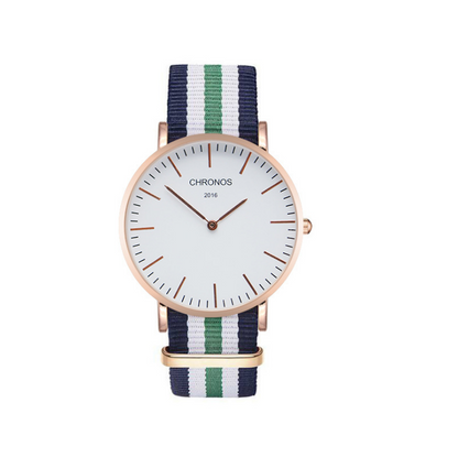 Orologio cinturino intrecciato di coppia