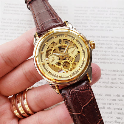 Orologio uomo meccanico con cinturino