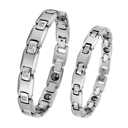 Bracciale tungsteno zirconi