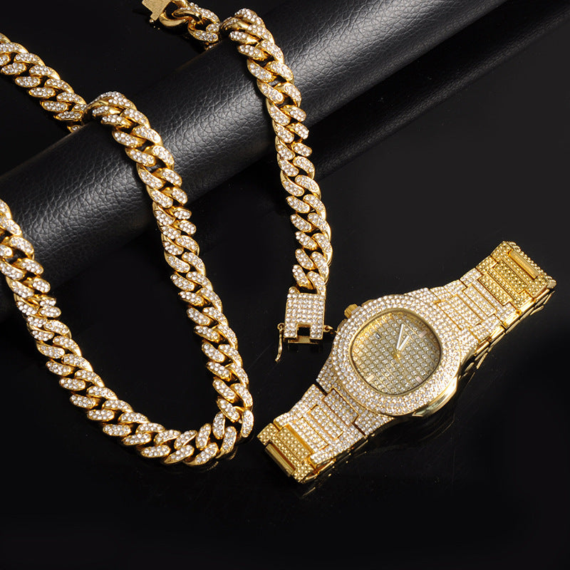 Set collana, bracciale e orologio