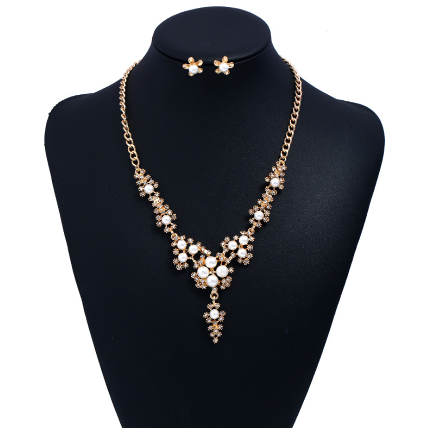 Orecchini perla e strass