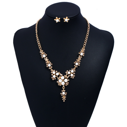 Orecchini perla e strass