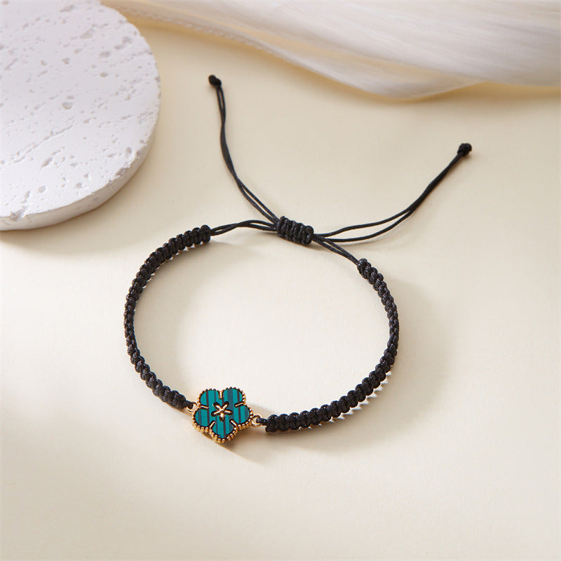 Bracciale fiore intrecciato