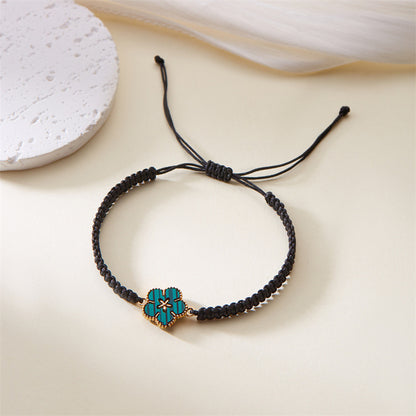 Bracciale fiore intrecciato