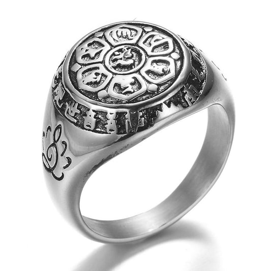 Anello mantra loto