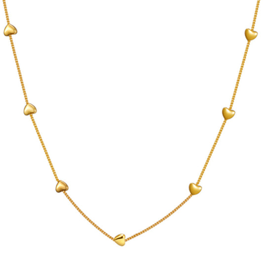 Collana cuore pesca piccola