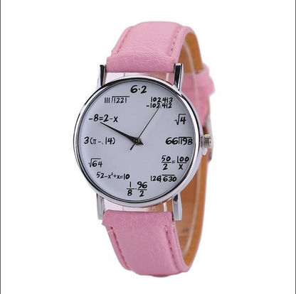 Orologio con simboli matematici