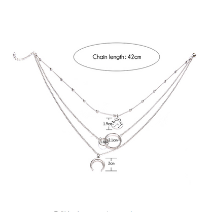 Collana Luna Multistrato
