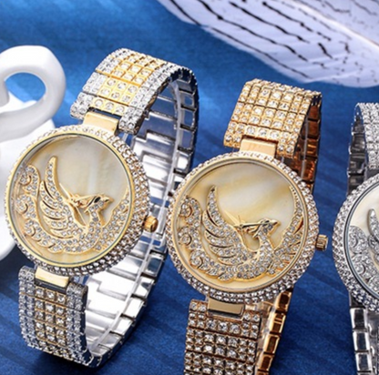 Orologio fenice con strass