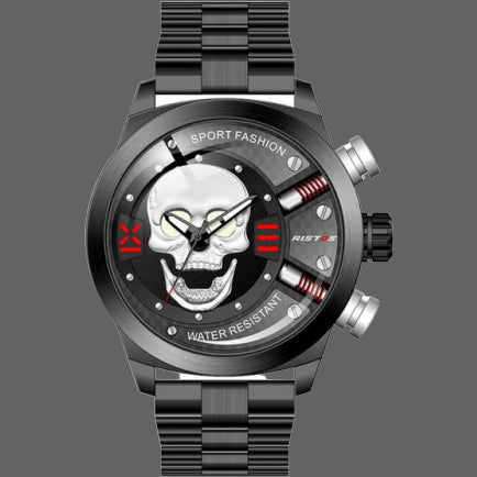 Orologio teschio rotondo