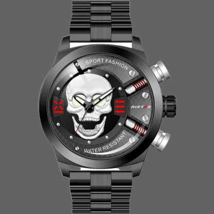 Orologio teschio rotondo