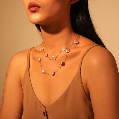 Collana perle doppia