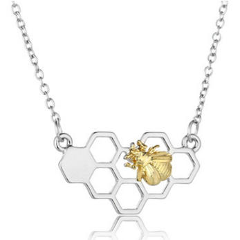 Collana choker con ciondolo ape