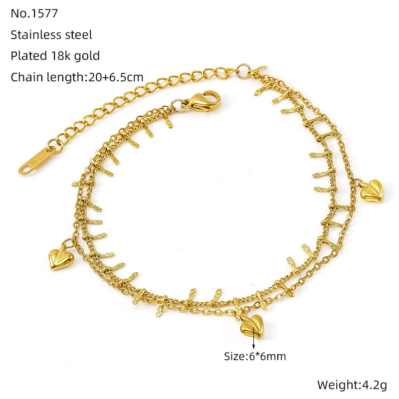 Bracciale con cuori